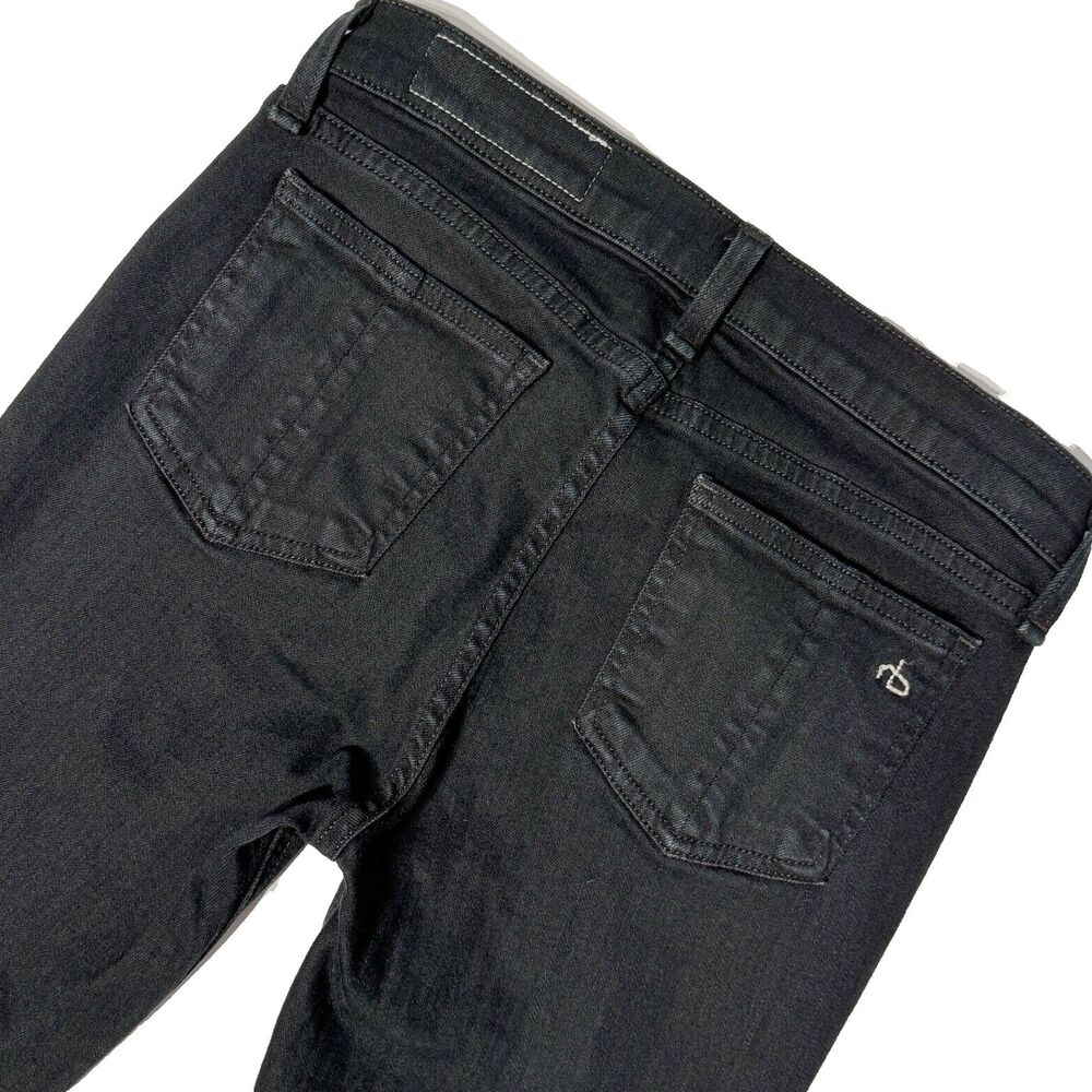 Rag & Bone USA Black Skinny Stretch Capri Jeans Women’s Size 27 (28Wx26.5L) J3